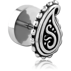 SURGICAL STEEL GRADE 316L FAKE PLUG