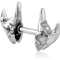 SURGICAL STEEL GRADE 316L FAKE PLUG
