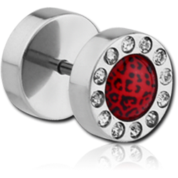 STAINLESS STEEL GRADE 304 JEWELED PICTURE FAKE PLUG