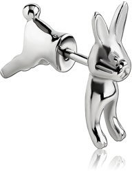 STERILE SURGICAL STEEL GRADE 316L TWO-SIDED RABBIT FAKE PLUG