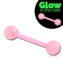 UV POLYMER GLOW IN THE DARK FLEXIBLE BARBELL