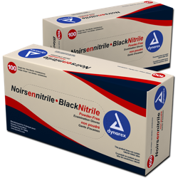 NITRILE DYNAREX MEDICAL GLOVES BLACK - 100CT - EXTRA EXTRA LARGE