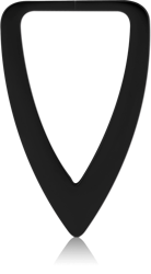 BLACK PVD 316L SURGICAL STEEL HOOP EARRING FOR TUNNEL