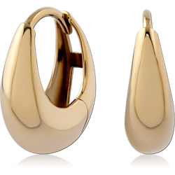 BASE METAL HOOP EARRINGS