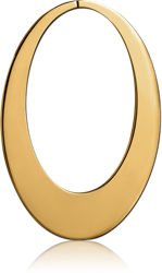 GOLD PVD COATED SURGICAL STEEL GRADE 316L HOOP EARRING