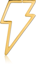 GOLD PVD COATED SURGICAL STEEL GRADE 316L HOOP EARRING