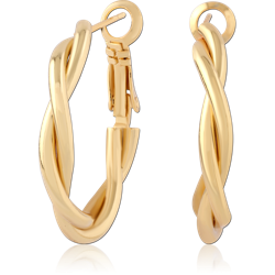 STERLING 925 SILVER GOLD PLATED JEWELED WIRE HOOP EARRINGS SPECIAL NEW DESIGN