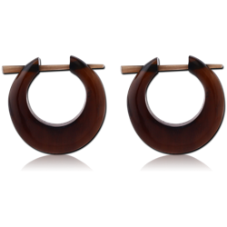 EARRINGS PAIR ORGANIC BONE