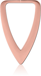 ROSE GOLD PVD 316L SURGICAL STEEL HOOP EARRING FOR TUNNEL