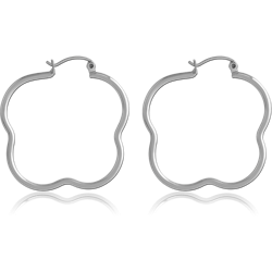 SURGICAL STEEL GRADE 316L WIRE HOOP EARRINGS