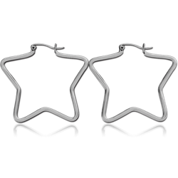 SURGICAL STEEL GRADE 316L WIRE HOOP EARRINGS