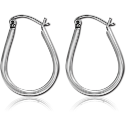 SURGICAL STEEL GRADE 316L WIRE HOOP EARRINGS