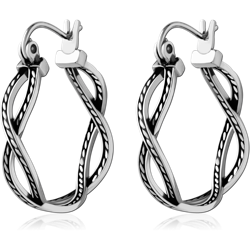 SURGICAL STEEL GRADE 316L WIRE HOOP EARRINGS