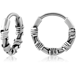 SURGICAL STEEL GRADE 316L HOOP EARRINGS