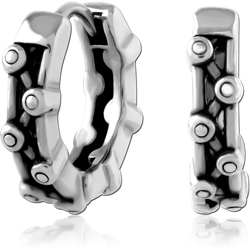 SURGICAL STEEL GRADE 316L HOOP EARRINGS