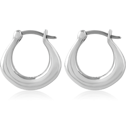 SURGICAL STEEL GRADE 316L HOOP EARRINGS PAIR