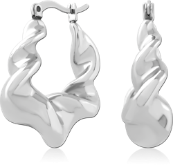 316L SURGICAL STEEL GRADE 316L HOOP EARRINGS