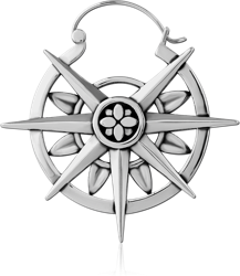 SURGICAL STEEL GRADE 316L HOOP EARRING FOR TUNNEL