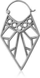 SURGICAL STEEL GRADE 316L HOOP EARRING FOR TUNNEL