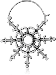 SURGICAL STEEL GRADE 316L HOOP EARRING FOR TUNNEL