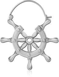 SURGICAL STEEL GRADE 316L HOOP EARRING FOR TUNNEL