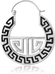 SURGICAL STEEL GRADE 316L HOOP EARRING FOR TUNNEL