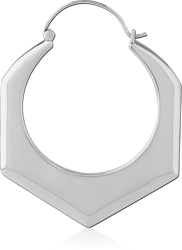 SURGICAL STEEL GRADE 316L HOOP EARRING FOR TUNNEL