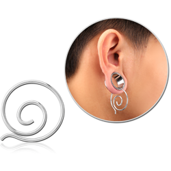 SURGICAL STEEL GRADE 316L WIRE HOOP EARRINGS FOR TUNNEL