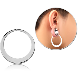 SURGICAL STEEL GRADE 316L ROUND HOOP EARRING FOR TUNNEL