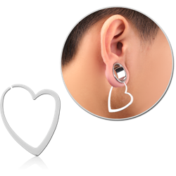 SURGICAL STEEL GRADE 316L HOOP EARRING FOR TUNNEL
