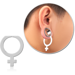 SURGICAL STEEL GRADE 316L HOOP EARRING FOR TUNNEL