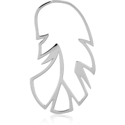 SURGICAL STEEL GRADE 316L HOOP EARRING FOR TUNNEL