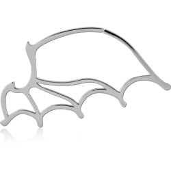 SURGICAL STEEL GRADE 316L HOOP EARRING FOR TUNNEL