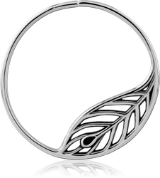 SURGICAL STEEL GRADE 316L HOOP EARRING FOR TUNNEL