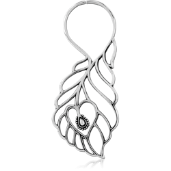 SURGICAL STEEL GRADE 316L HOOP EARRING FOR TUNNEL