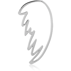 SURGICAL STEEL GRADE 316L HOOP EARRING FOR TUNNEL