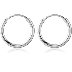 STERLING SILVER METAL PURITY 925 HOOP EARRINGS