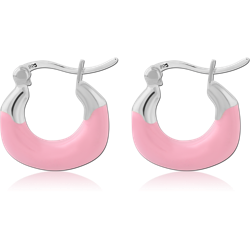 STERLING 925 SILVER HOOP EARRINGS