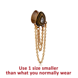 ANTIQUE BRASS GOLD PVD COATED 	SURGICAL STEEL GRADE 316L HALF TUNNEL