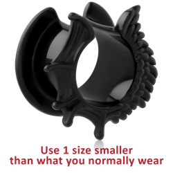 BLACK PVD COATED SURGICAL STEEL GRADE 316L HALF TUNNEL