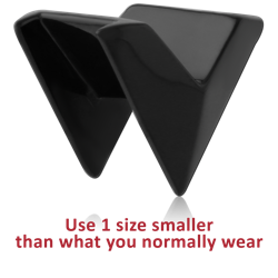 BLACK PVD COATED SURGICAL STEEL GRADE 316L HALF TUNNEL