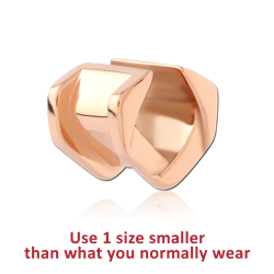 ROSE GOLD PVD COATED SURGICAL STEEL GRADE 316L HALF TUNNEL