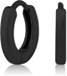 BLACK PVD COATED SURGICAL STEEL GRADE 316L HUGGIES PAIR