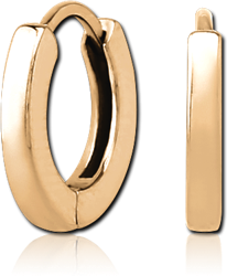 GOLD PVD 18K COATED SURGICAL STEEL GRADE 316L HUGGIES PAIR