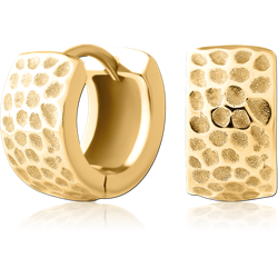 GOLD PVD COATED SURGICAL STEEL GRADE 316L HUGGIES PAIR