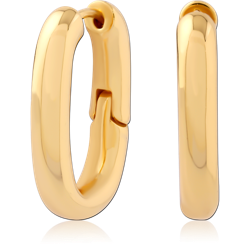 STERLING 925 SILVER GOLD PLATED HUGGIES PAIR SPECIAL NEW DESIGN