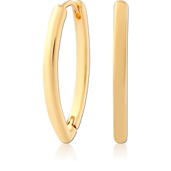 STERLING 925 SILVER GOLD PLATED JEWELED HUGGIES PAIR SPECIAL NEW DESIGN