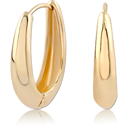 STERLING 925 SILVER GOLD PLATED JEWELED HUGGIES PAIR SPECIAL NEW DESIGN