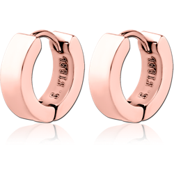 ROSE GOLD PVD COATED STAINLESS STEEL GRADE 304 HUGGIES PAIR