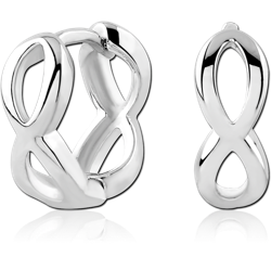 STERLING 925 SILVER PLATED HUGGIES PAIR